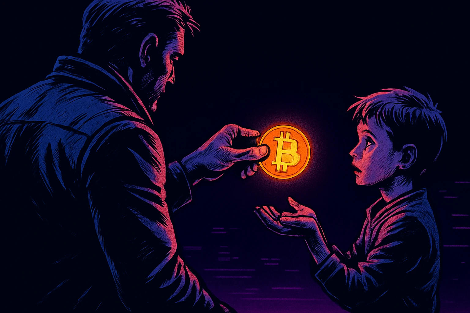 Planejei passar 20 anos economizando 10 Bitcoins para meus filhos, mas descobri que o mais difícil não era o dinheiro.